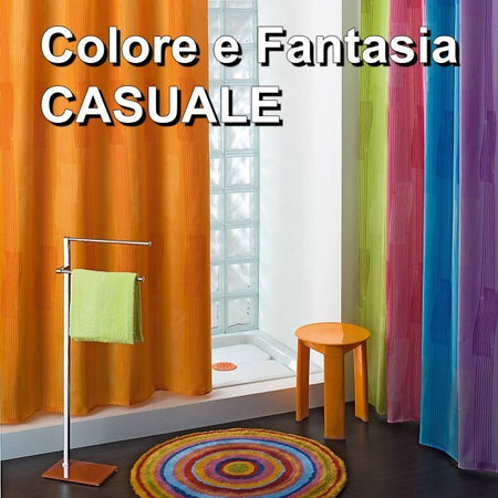 Tenda-Doccia-Vasca-Bianca-In-Poliestere-180-X-200-Cm-Tendina-Bagno-Con-Ganci