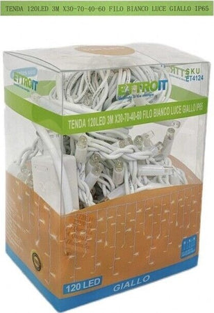 TENDA-NATALE-LUMINOSA-DA-ESTERNO-NATALIZIA-120-led-3m-filo-bianco-Luce-Bianca---Blu-o-Gialla