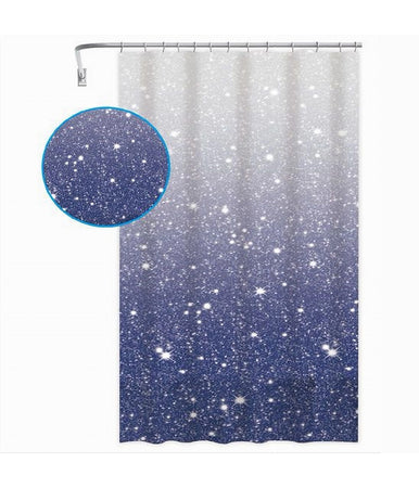 Tenda Per Doccia Vasca Da Bagno Galassia Impermeabile 180x200cm Con Anelli 79218