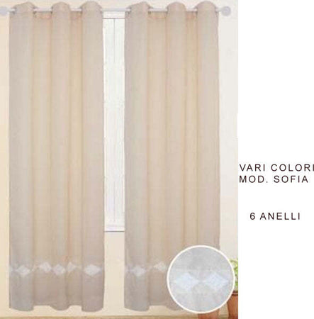 Tenda-Sofia-Pannello-Singolo-6-Borchie-Porta-Finestra-Cucina-Bastone-140x290-Cm