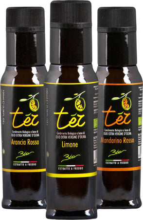 TER 250ml - Olio EVO Biologico Aromatizzato Limone Arancia Rossa Mandarino Olio Extra Vergine di Oliva BIO 100% Made in Italy Olio Siciliano Sicilia Olio EVO Aromatizzato TERRAVOSTRA Natura Docet - Capo d’Orlando, Commerciovirtuoso.it