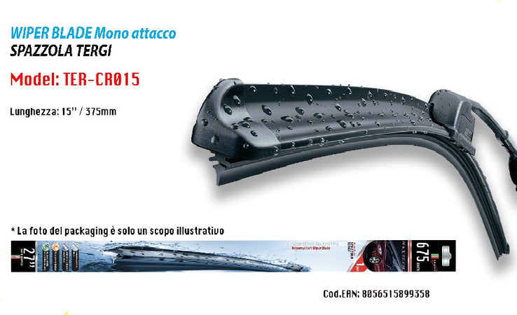 Tergicristallo Spazzola Morbido Ricambio Per Auto Maxtech Da 15? Ter-cr015 Auto e Moto/Parti per auto/Tergicristalli e parti/Spazzole di ricambio Trade Shop italia - Napoli, Commerciovirtuoso.it