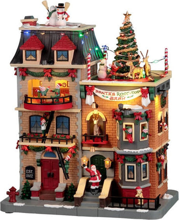 Terrazza di Babbo Natale, edificio animato per villaggio con musica e luci Casa e cucina/Decorazioni per interni/Addobbi e decorazioni per ricorrenze/Decorazioni natalizie/Oggettistica MagiediNatale.it - Altamura, Commerciovirtuoso.it