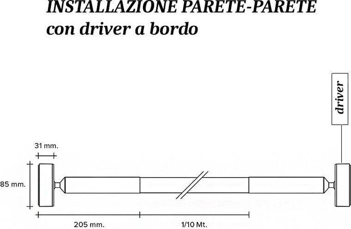 Tesata-soffitto-parete-Sforzin-Illuminazione-LINEA-KIT-LED-lampada-parete-soffitto-flessibile
