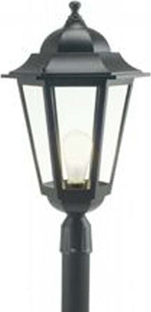 Testa-Palo-1-Luce-E27Geko-In-Allumino-Nero-E-Vetro-Manicotto-Diametro-6-Cm