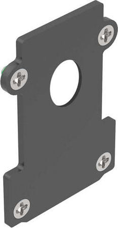 Testata-A-Incasso-Con-Foro-Ego-Alluminio-Nero