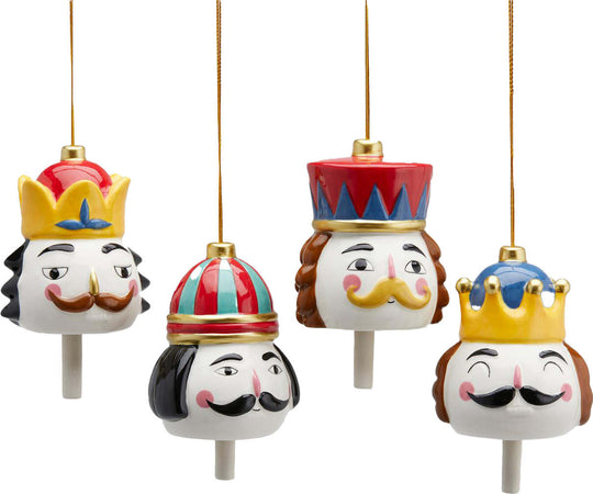 Teste dei soldatini decorazione natalizia appendibile con corda confezione da 4 pezzi Casa e cucina/Decorazioni per interni/Addobbi e decorazioni per ricorrenze/Decorazioni natalizie/Schiaccianoci MagiediNatale.it - Altamura, Commerciovirtuoso.it