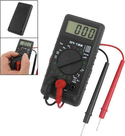 Tester-Multimetro-Amperometro-Digitale-Puntali-Volt-Ampere-Dt-182-Con-Puntali