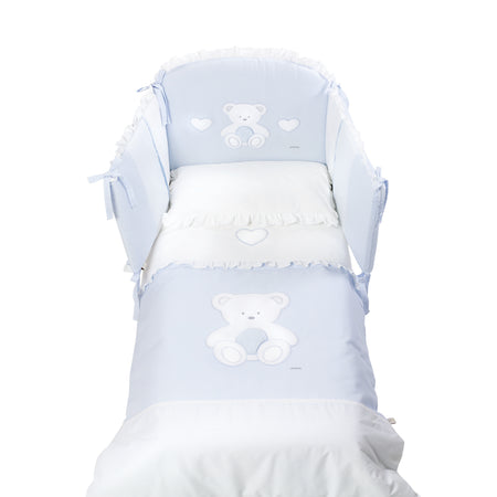 Completo Sfilabile PONY" Italbaby Peluche 4 Pz. Azzurro"