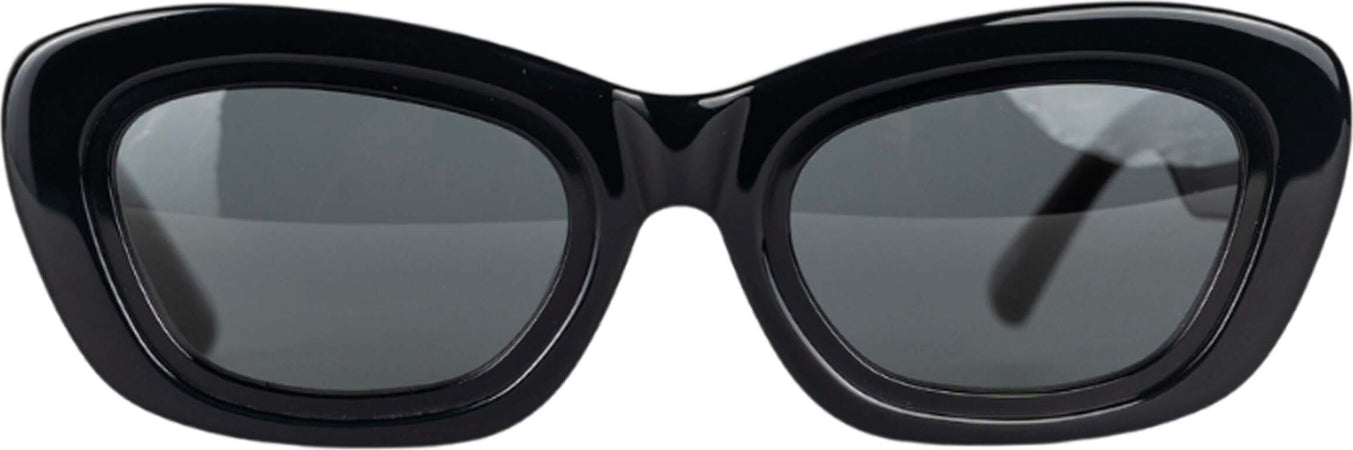 THE-ATTICO-Rania-Cat-Eye-Sunglasses-in-Black-da-uomo