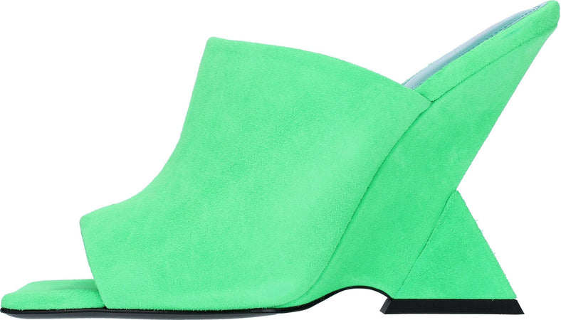 The-Attico-Scarpe-con-Tacco-Verde-da-donna