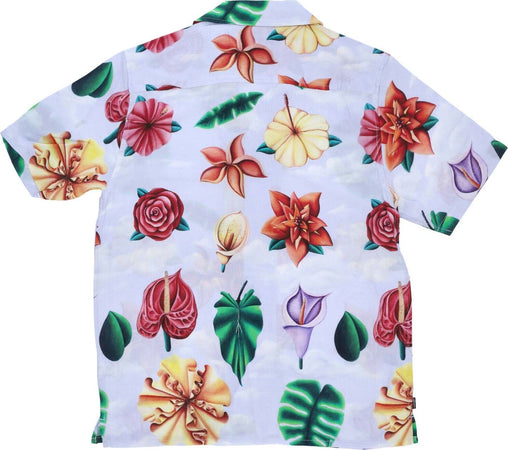 THE-HUNDREDS-Camicia-Manica-Corta-Uomo-Blooming-Woven-Light-Blue-da-uomo