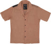 THE-HUNDREDS-Camicia-Manica-Corta-Uomo-Face-Woven-Brass-da-uomo