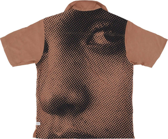 THE-HUNDREDS-Camicia-Manica-Corta-Uomo-Face-Woven-Brass-da-uomo