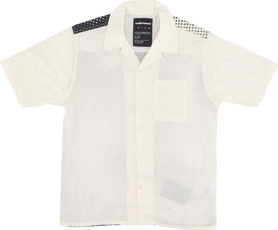 THE-HUNDREDS-Camicia-Manica-Corta-Uomo-Face-Woven-Off-White-da-uomo