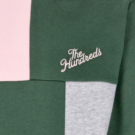 THE-HUNDREDS-Felpa-Cappuccio-Uomo-Bridgport-Pullover-Pale-Pink-da-uomo