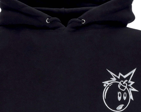 THE-HUNDREDS-Felpa-Cappuccio-Uomo-Chrome-Adam-Pullover-Black-da-uomo