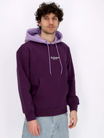 THE-HUNDREDS-Felpa-Cappuccio-Uomo-Rich-Pullover-Purple-da-uomo