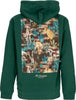THE-HUNDREDS-Felpa-Cappuccio-Uomo-Wander-Pullover-Dark-Green-da-uomo