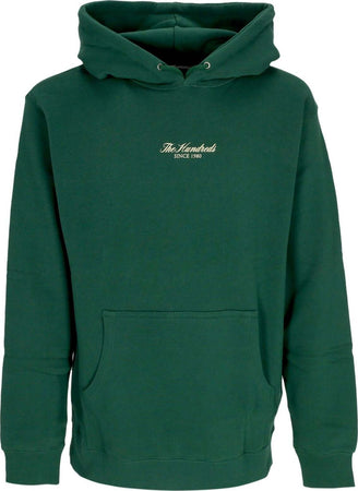 THE-HUNDREDS-Felpa-Cappuccio-Uomo-Wander-Pullover-Dark-Green-da-uomo