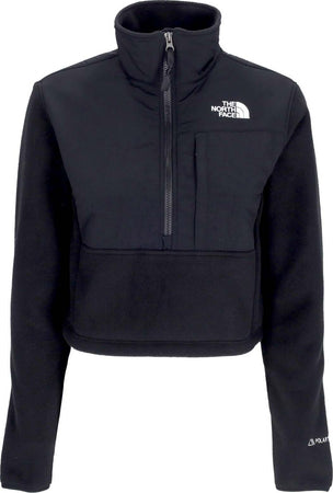 THE-NORTH-FACE-Giubbotto-Pile-Donna-W-Denali-Crop-Black-da-donna