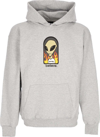 THRASHER-Felpa-Cappuccio-Uomo-Believe-Hoodie-X-Aws-Grey-da-uomo