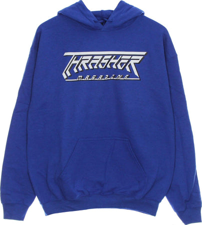 THRASHER-Felpa-Cappuccio-Uomo-Future-Logo-Hood-Royal-da-uomo
