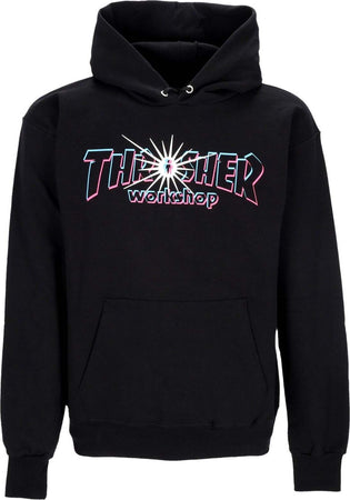 THRASHER-Felpa-Cappuccio-Uomo-Nova-Hoodie-X-Aws-Black-da-uomo