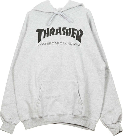 THRASHER-Felpa-Cappuccio-Uomo-Skatemag-Hood-Grey/black-da-uomo