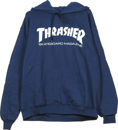THRASHER-Felpa-Cappuccio-Uomo-Skatemag-Hood-Navy/white-da-uomo