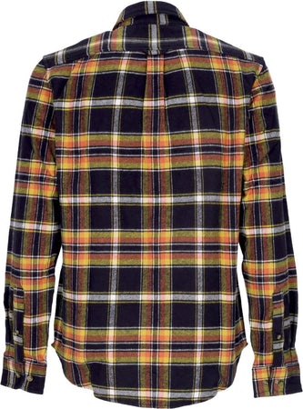 TIMBERLAND-Camicia-Manica-Lunga-Uomo-Flannel-Plaid-Shirt-Black-da-uomo