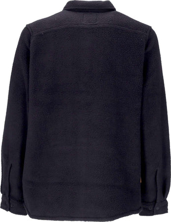 TIMBERLAND-Camicia-Manica-Lunga-Uomo-Fleece-Overshirt-Black-da-uomo