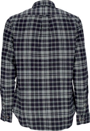 TIMBERLAND-Camicia-Manica-Lunga-Uomo-Heavy-Flannel-L/s-Check-Shirt-Balsam-Green-da-uomo