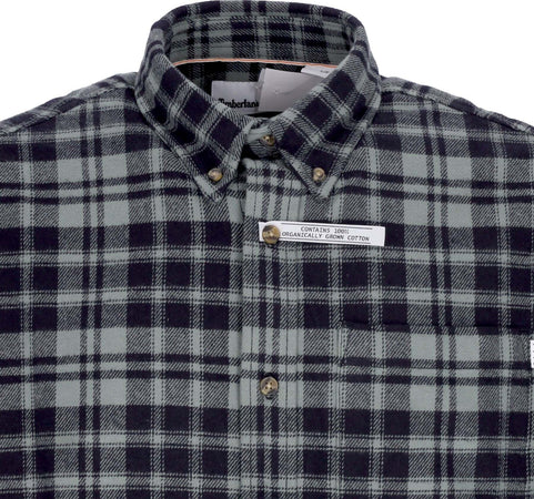 TIMBERLAND-Camicia-Manica-Lunga-Uomo-Heavy-Flannel-L/s-Check-Shirt-Balsam-Green-da-uomo