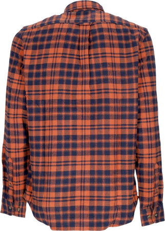 TIMBERLAND-Camicia-Manica-Lunga-Uomo-Heavy-Flannel-L/s-Check-Shirt-Rust-da-uomo