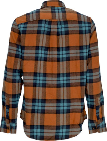 TIMBERLAND-Camicia-Manica-Lunga-Uomo-L/s-Heavy-Flannel-Plaid-Shirt-Argan-Oil-da-uomo