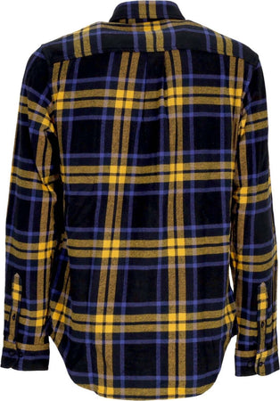 TIMBERLAND-Camicia-Manica-Lunga-Uomo-L/s-Heavy-Flannel-Plaid-Shirt-Black-da-uomo