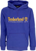 TIMBERLAND-Felpa-Cappuccio-Uomo-L/s-50th-Anniversary-Est-Hoodie-Clematis-Blue-da-uomo