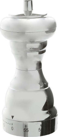 Timer-Da-Cucina-Meccanico-A-Forma-Di-Macinapepe-Cromato-Cottura-Alimenti
