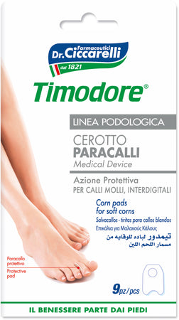 Timodore cerotto paracalli ad azione protettiva per calli molli interdigitali 9 pezzi
