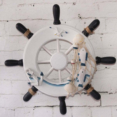 Timone Barca Decorativo Legno Decorazione Casa Arredamento Mare 33x33cm Casa e cucina/Decorazioni per interni/Accessori decorativi/Soprammobili Trade Shop italia - Napoli, Commerciovirtuoso.it