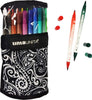 Tinta Unita Astuccio Completo Rotolo 24 Brush Pen Doppia Punta + 12 Pastelli Acquerellabili Multicolore Cancelleria e prodotti per ufficio/Scuola e materiale didattico/Cartelle e zaini per la scuola/Astucci Cartoleria Deja Vu - Crotone, Commerciovirtuoso.it