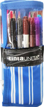 Tinta Unita Astuccio Completo Rotolo 24 Brush Pen Doppia Punta + 12 Pastelli Acquerellabili Multicolore Cancelleria e prodotti per ufficio/Scuola e materiale didattico/Cartelle e zaini per la scuola/Astucci Cartoleria Deja Vu - Crotone, Commerciovirtuoso.it