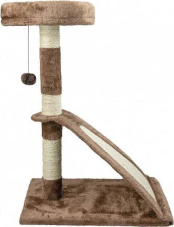 Tiragraffi-Nobleza-Albero-Gatti-Con-Corda-E-Pallina-A-2-Piani-50-X-35-X-72-Cm