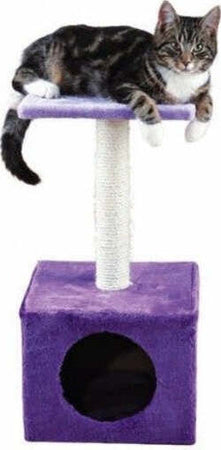 Tiragraffi-Per-Gatti-Con-Trochetto-Rivestito-In-Sisal-Naturale-Fodera-In-Peluche