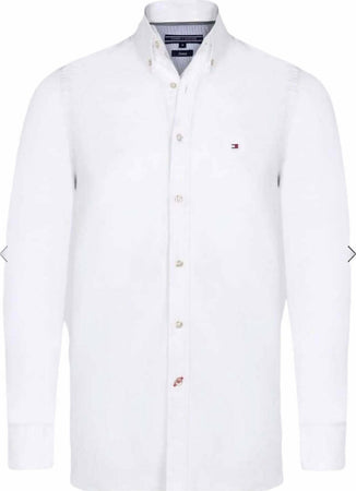 Tommy Hilfiger Camicia Uomo Slim Fit Button Down Camicia Fashion Casual 100 % Cotone Stretch Logo Ricamato Moda/Uomo/Abbigliamento/T-shirt polo e camicie/Camicie casual Euforia - Bronte, Commerciovirtuoso.it