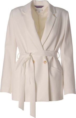 Tommy-Hilfiger-Giacche-VIS-BLEND-BELTED-DB-BLAZER-da-donna