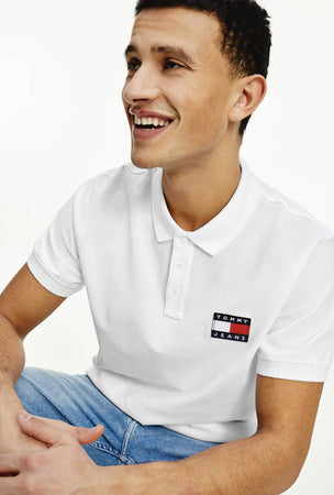 Tommy Hilfiger Polo Uomo Maniche Corte Maxi Logo Ricamato Maglia Uomo con Colletto Regular Fit 100% Cotone POLO Tommy Hilfiger Euforia - Bronte, Commerciovirtuoso.it