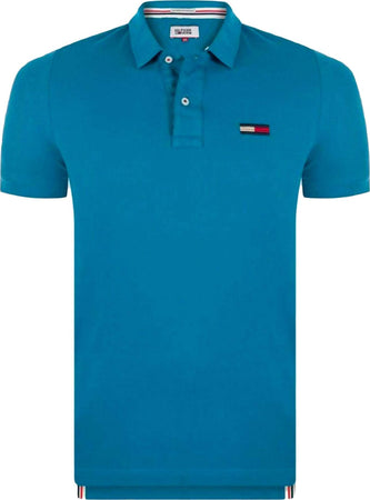 Tommy Hilfiger Polo Uomo Regolar Fit Colletto A Coste Tinta Unita Logo Ricamato Bandierina Moda/Uomo/Abbigliamento/T-shirt polo e camicie/Polo Euforia - Bronte, Commerciovirtuoso.it