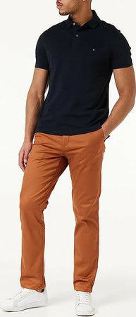 Tommy Hilfiger Polo Uomo Regolar Fit Colletto a Coste Tinta Unita Mezze Maniche Polo Maniche Corte Due Bottoni Moda/Uomo/Abbigliamento/T-shirt polo e camicie/Polo Euforia - Bronte, Commerciovirtuoso.it